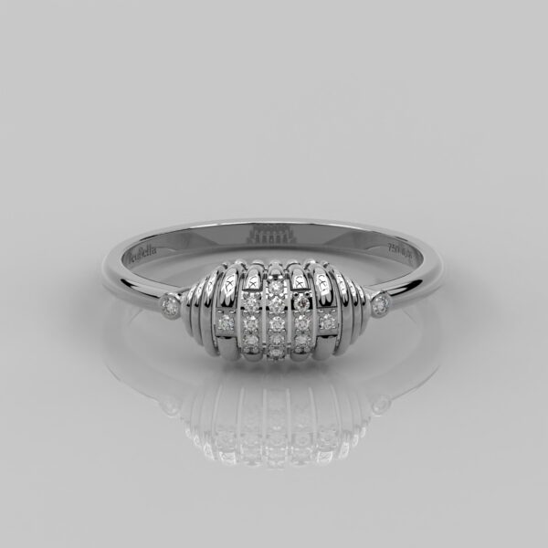 Solid White Gold Statement Diamond Ring (Copy)